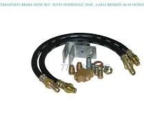 Brake hose kit, suit hyd disc, 2 axle braked, m/m hoses - B3176M