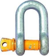 Dee shackle - rated pin, galvanised - Z6770W