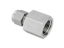 Tube Fitting Female Connector 1/2" Tube x 1/2" BSPT T316