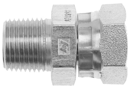 HYAC-0606-S 3/8" BSPTM X 3/8" BSPPF Swivel Nut Stainless Adaptor