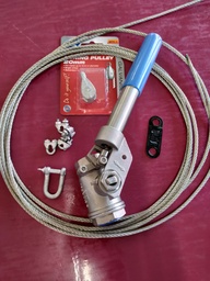 [FG03181] Generator Connection Kit - Spring ball valve, fuse, rope - Stainless 1/2"